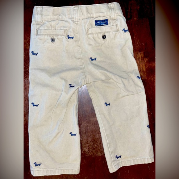 Adorable jack and Jill khaki pants puppy pattern - Picture 2 of 2